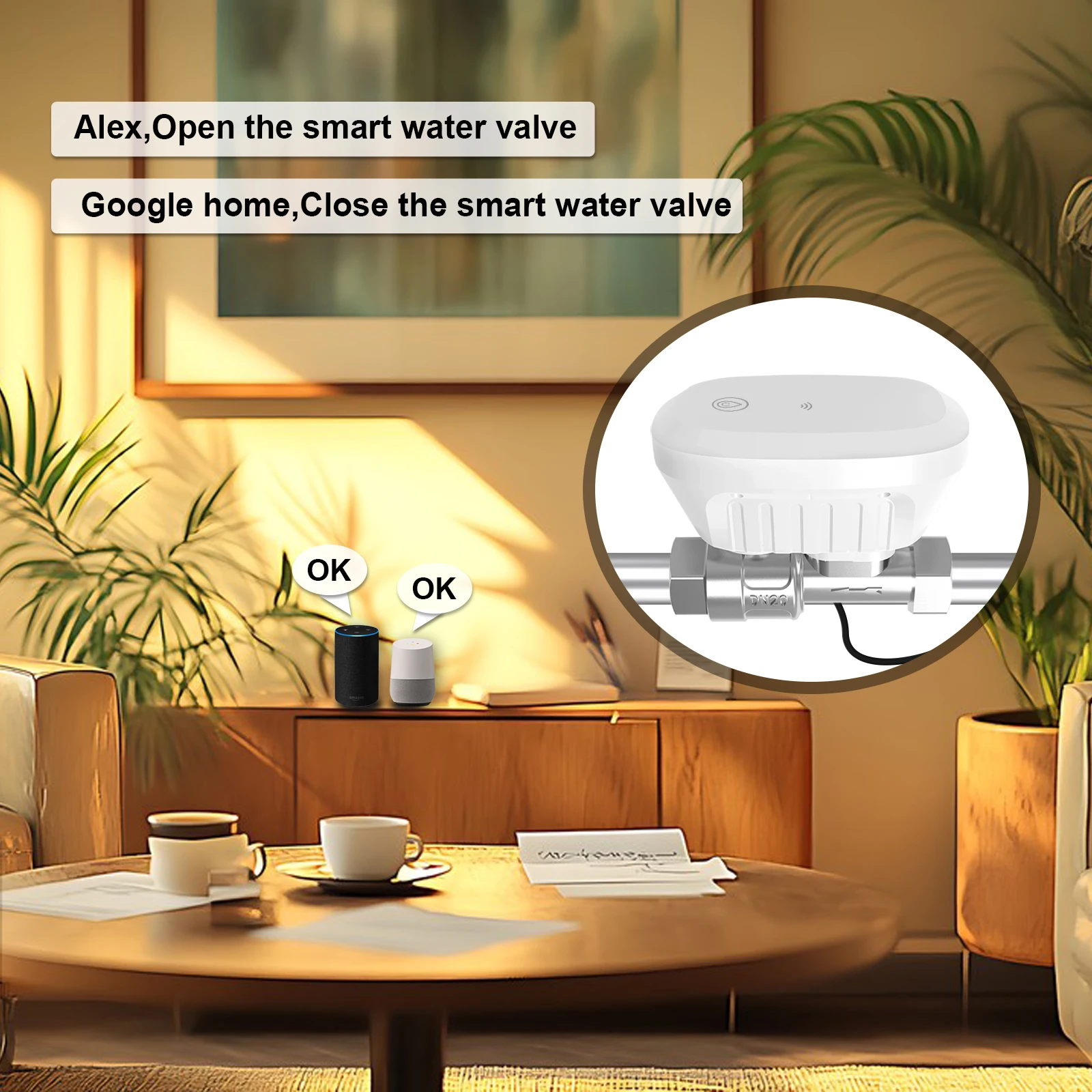 Tuya Smart WiFi Water Valve Water Meter Water Flow Rate Water Temperature Display Timer Smart Life APP Control Home Automation-4