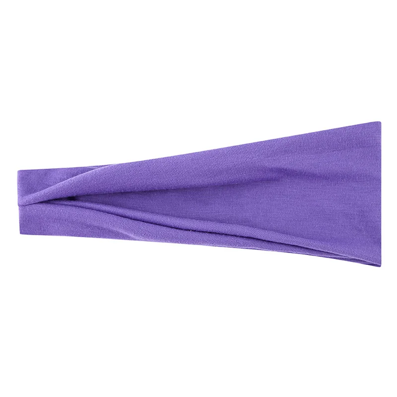 Women Headband Turban Solid Color Elastic Hair Bands Yoga Hairband Fashion Makeup Hair Hoop Vintag Headwrap Hair Accessories-6