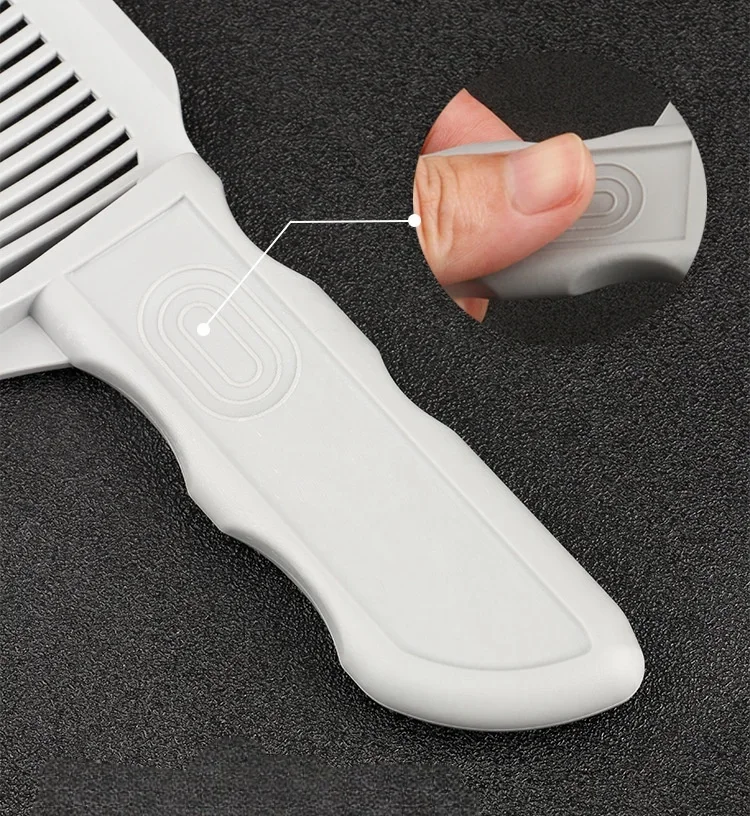 Professional Barber Fading Comb Blending Clipper Hair Cutting Comb Fade Combs Arc Design Positioning Brush-3