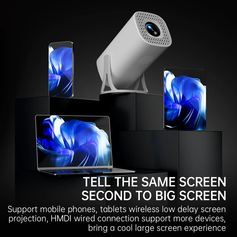 HONGTOP S40 Android 11 Mini Projector Support 4K 1080P 2.4G/5GWIFI BT5.0 Projector 1280*720P Home Cinema Portable Projector-6