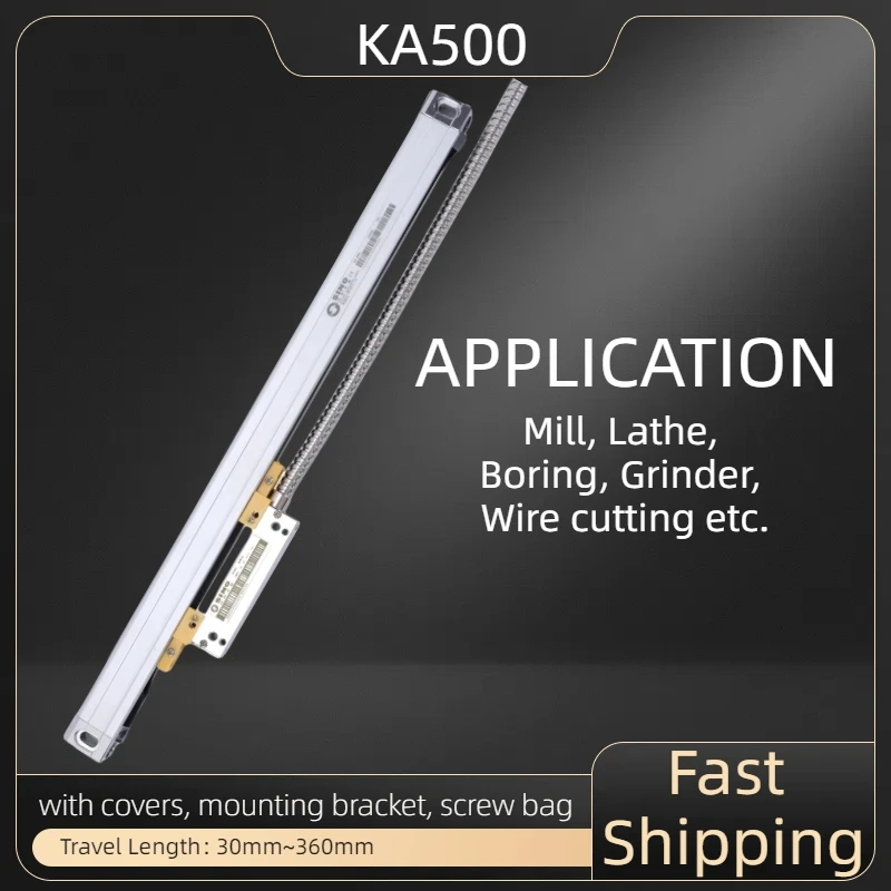 KA-500 Optical Encoder Ruler Sensor Linear Glass Scale 5 Micron TTL DRO 470-770mm 0.005mm Precision Measurement Tool-5