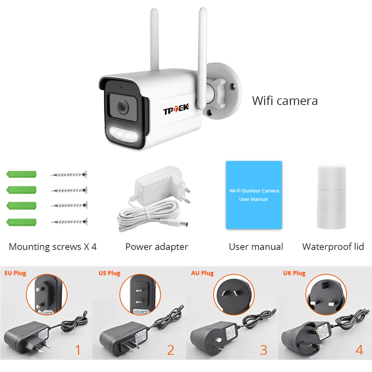 4K 8MP IP Camera Outdoor WiFi Security Camera Wireless Surveillance Wi Fi Bullet Waterproof IP Video Home Camara CamHi CamHipro-6