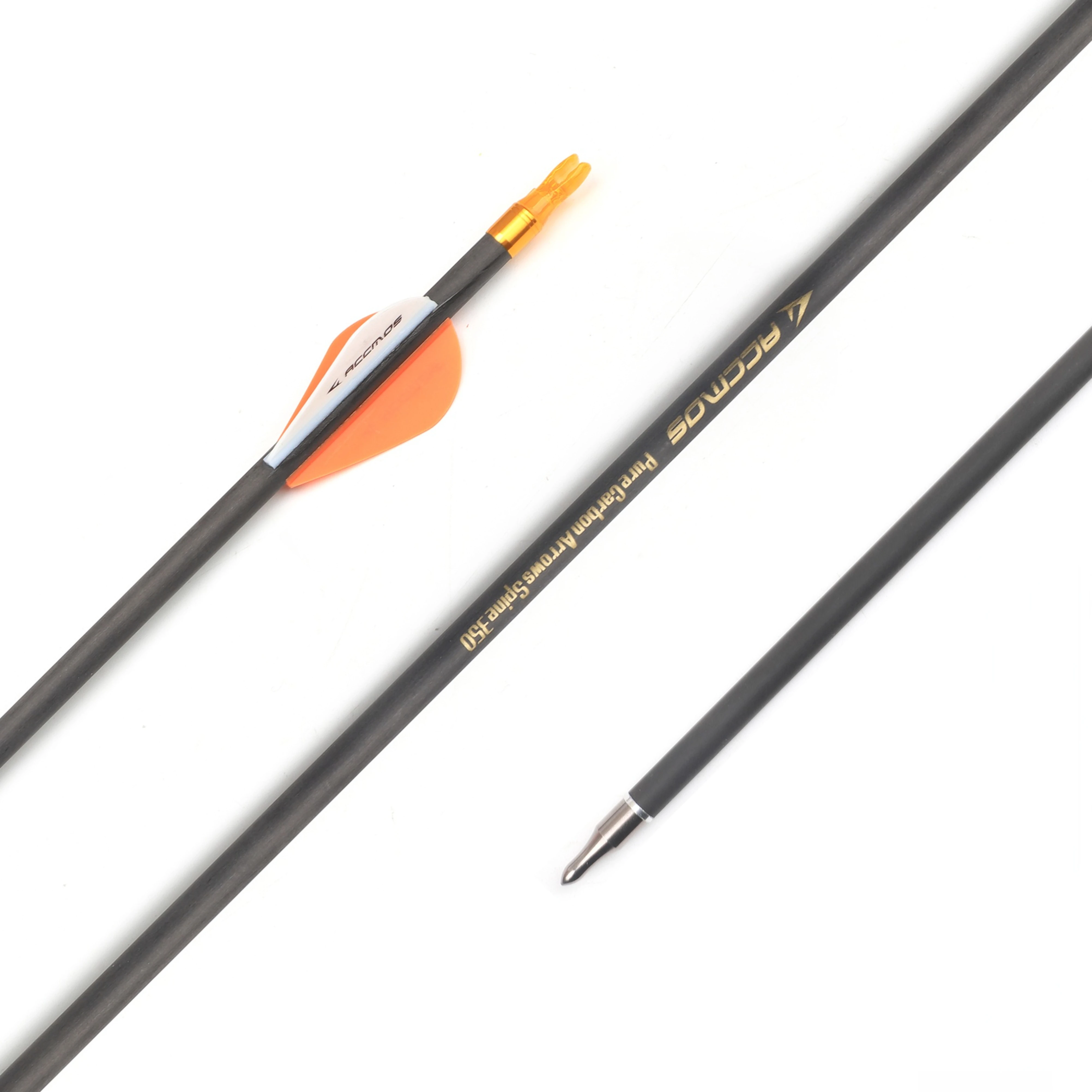 12pc Newest Spine 300 350 400 500 600 700 Pure Carbon Arrow 28 30inch ID 6.2mm Removable Arrowhead For Archery Compound /Recuvr-5