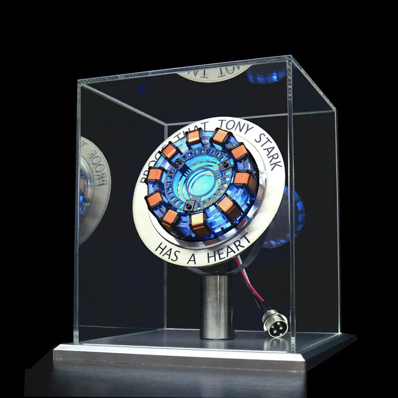Avenger Iron Man Mk1 Arc Reactor Tony Stark Heart Of Mark Figure Led Light Model Superhero 1:1 Cosplay Toys Chest Lamp Kids Gift-6