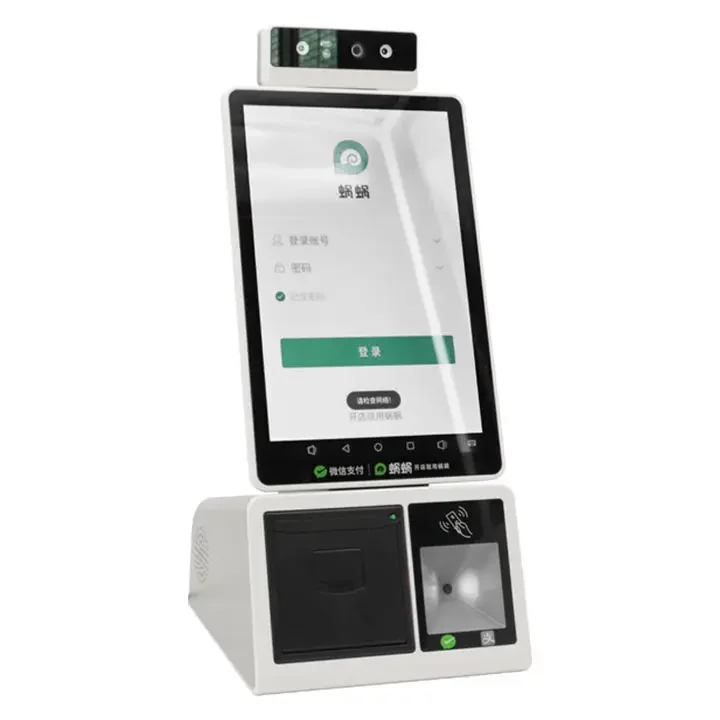 Hot CE Certified Desktop 10.1inch All in One Payment Kiosk Self Order Touch Kiosk Restaurant Kiosk Self Service Payment Machine