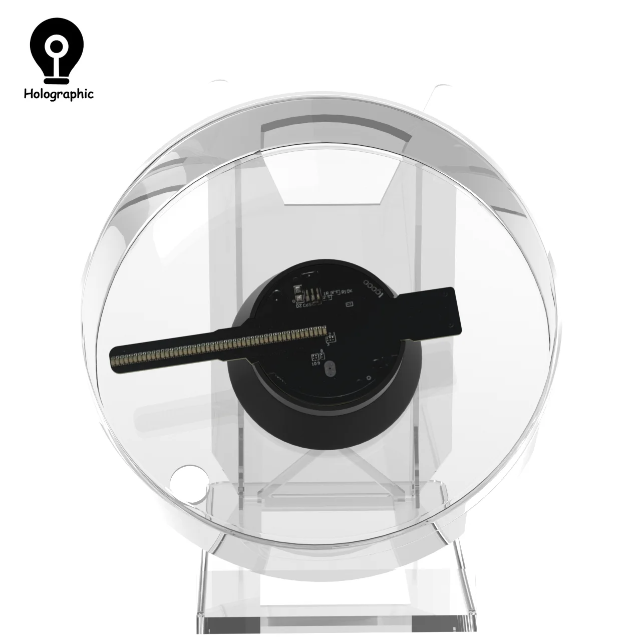 Mini 3D Hologram Projector Fan Led Sign Advertising Logo Light With Transparent Cover Commercial Hologram Projector Home Decro-4