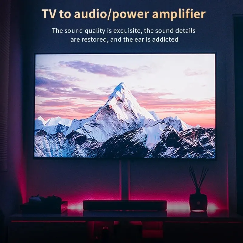 YYTCG Cable Toslink Digital Optical Audio, Hi-fi Video, DVD, Xbox, PS4 Speakers, High-end Fiber, 5.1-3