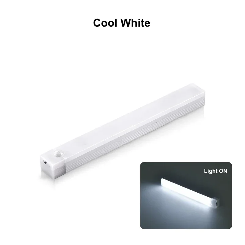 LED Motion Sensor Bar Light Rechargeable Induction Night Light Portable Cordless Magnetic Cabinet Lamp for Kitchen Room Bedside-5