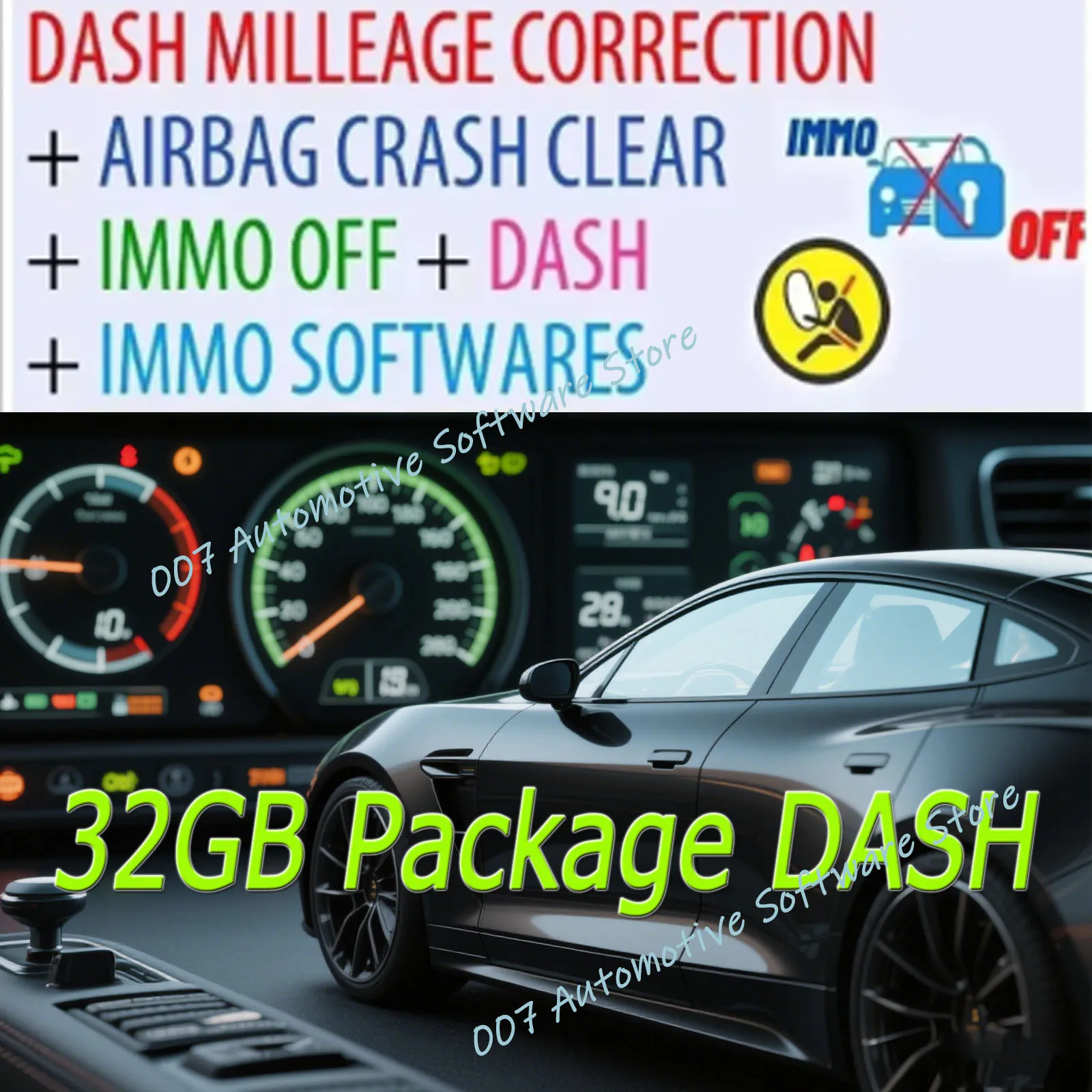 Latest 2025 32GB Package DASH MILLEAGE CORRECTION+AIRBAG CRASH CLEAR+IMMO OFF+ DASH +IMMO SOFTWARES Download installation video