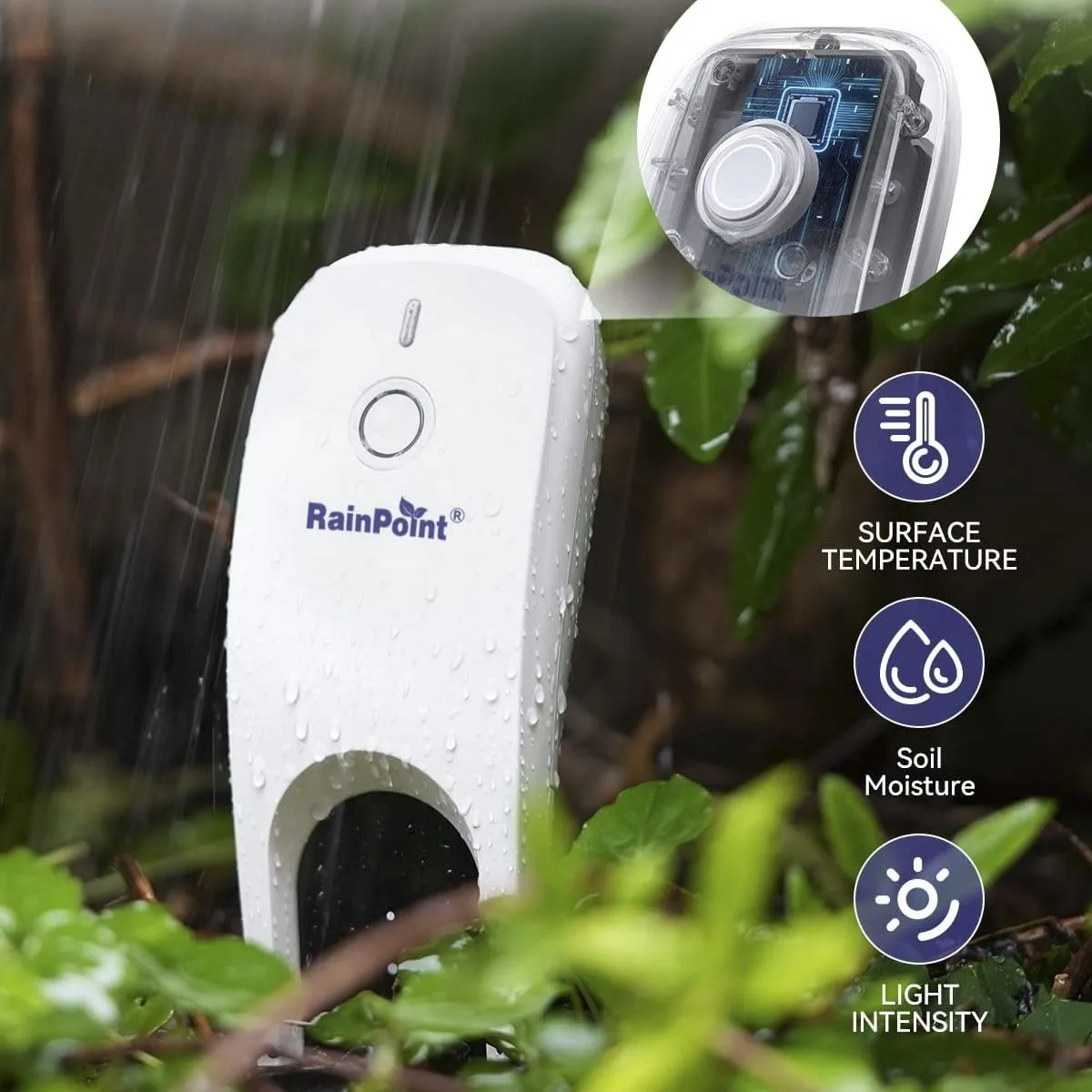 Wifi Smart Plant Monitor Outdoor Soil Temperature Meter Moisture Humidity Tester Sensor Garden Automation Irrigation Detector-2