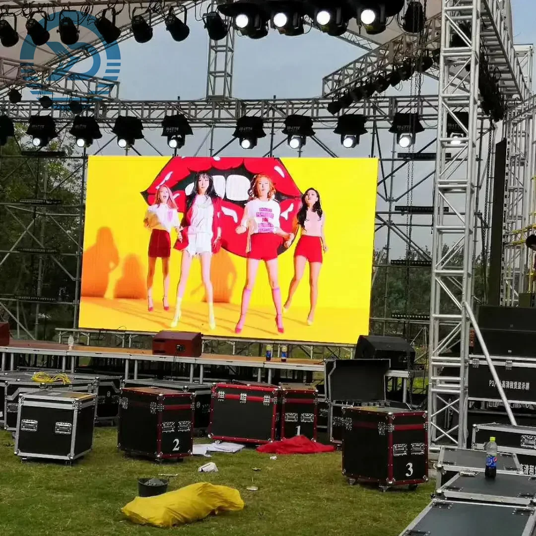 2*2m outdoor waterproof P3.91 LED screen 16pcs 500*500mm LED panels with Nova control system door to door delivery-5