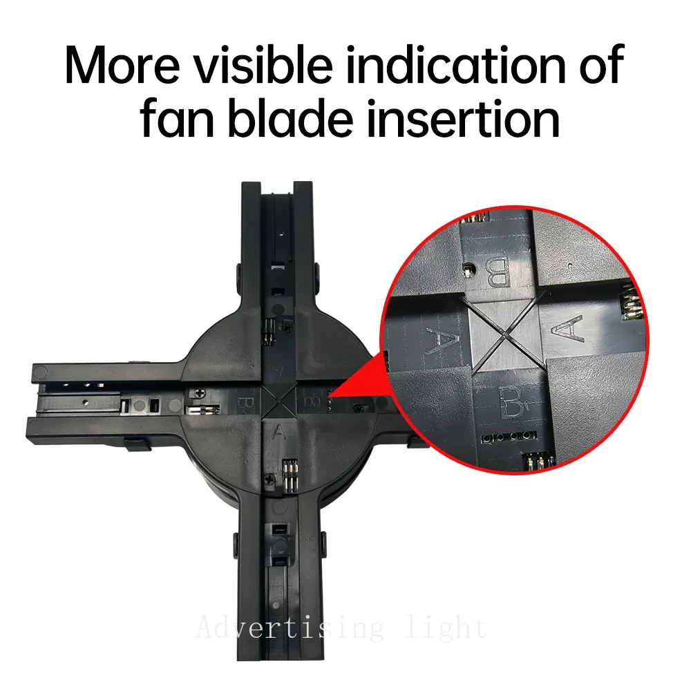 2025 Newest 60cm 3D Hologram Fan Projector Wifi LED Holographic Player support Video Shop Supermarket Advertising Display Light-5