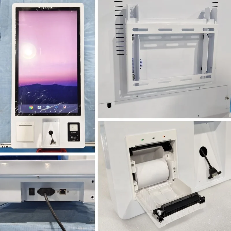 High Brightness  Self Order Android Kfc Mcdonalds Kiosk Self Service  Ordering Kiosk-2