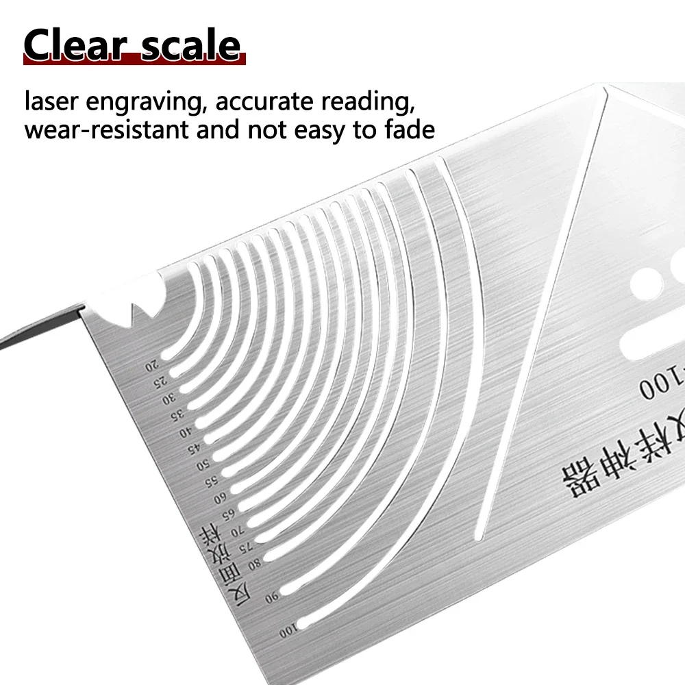 Angle & Arc Marking Tool Adjustable Linear Arc Dual-Purpose Scriber Pipe Cutting Measuring Tool for Metalworking Cutting Guide-4