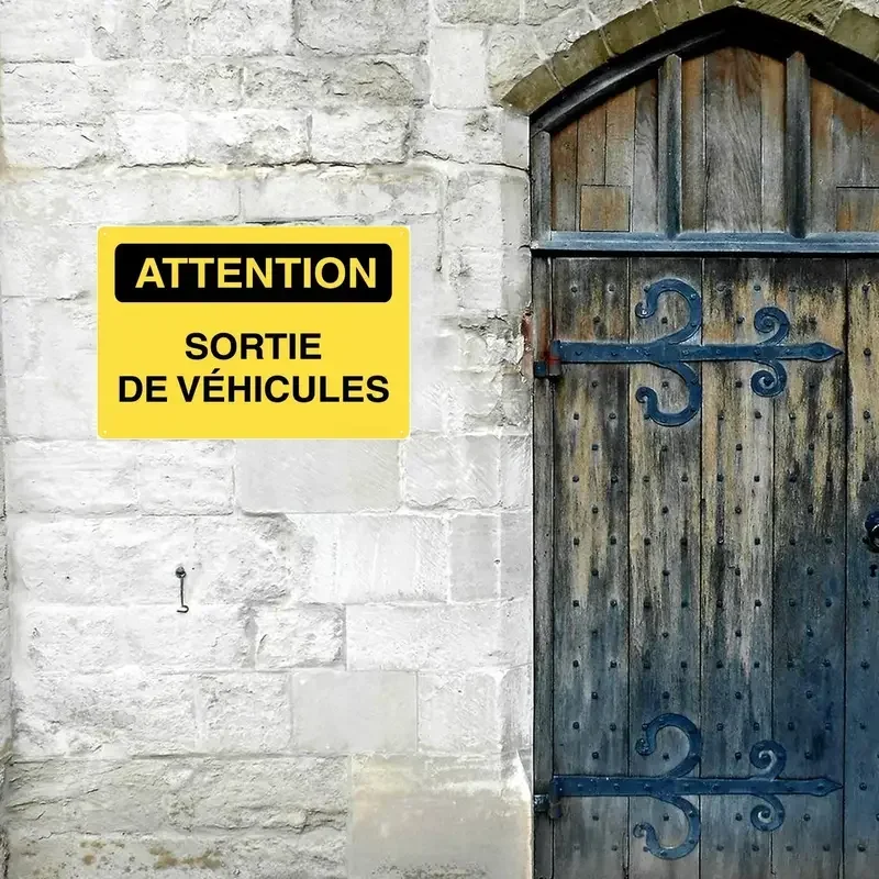 Metal Signage Panel, Video Alarm, Access Prohibits Private Property, Vehicle exit attention, Dogs Sign Guides-4