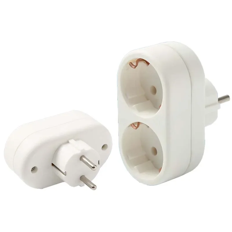 White European 2way 3way EU Wall Extension Power Socket Germany Korea Russia Schuko Plug Converter Outlet 16A 3500W Type E-3