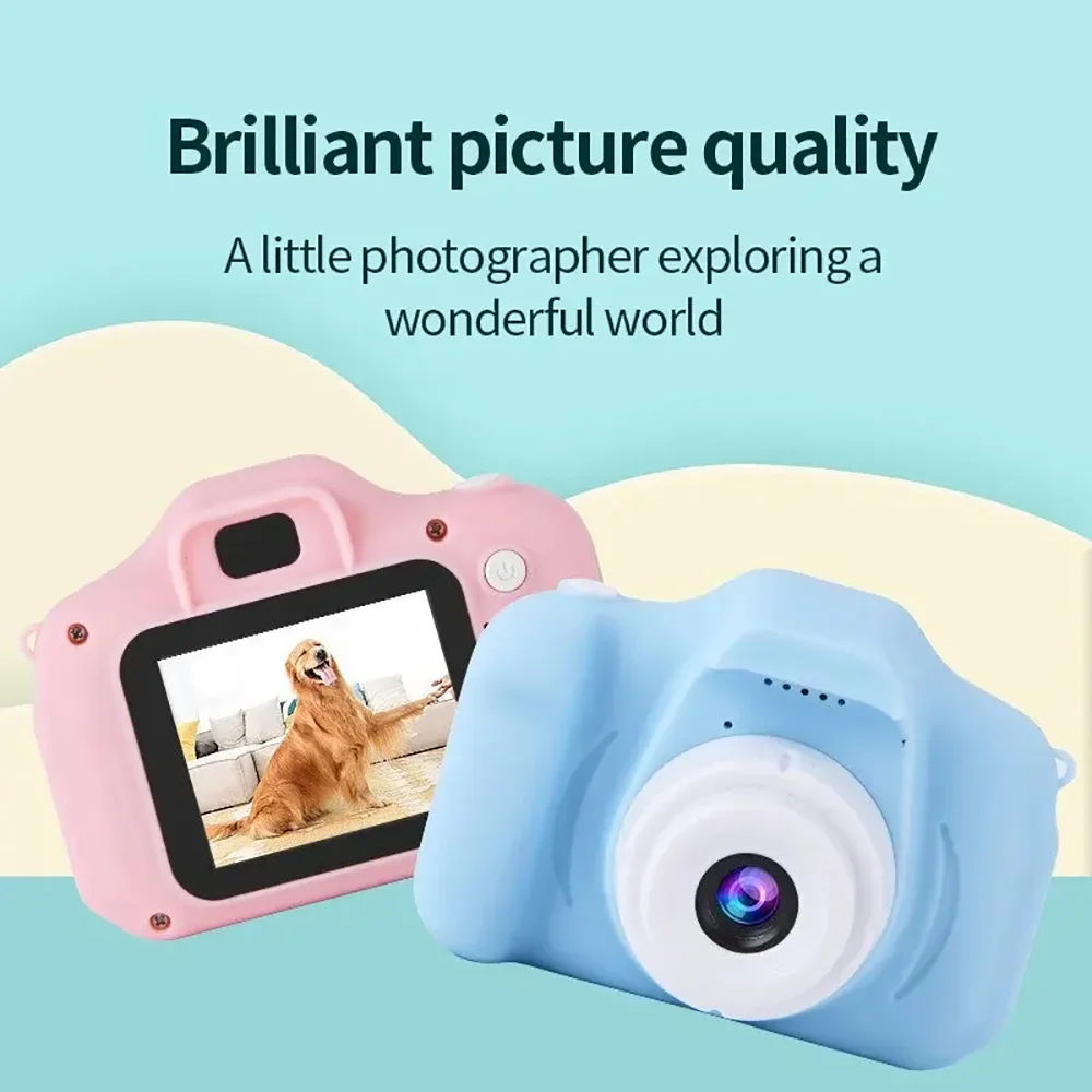 Children Camera 1080P HD Toddler Digital Video Camera 2.0-inch Kids Camera with Silicone Cases Toys for Christmas Birthday Gifts-4