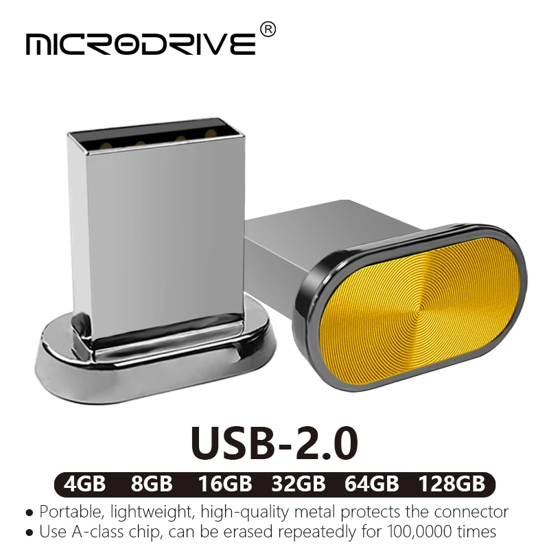 Super Mini USB Flash Drive Waterproof Pendrive 64GB 32GB 16GB 8GB 4GB Real Capacity USB Memory Stick Thumbdrive-4