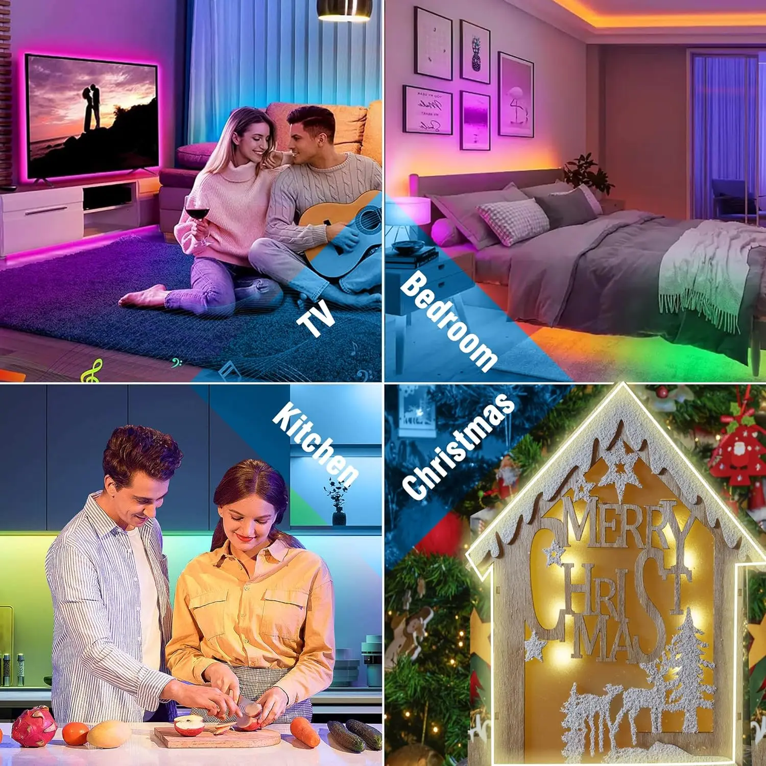 40M/30M RGB LED Neon Rope Lights, Music Sync Control with App/Remote, Flexible Lamp Color Change, Waterproof for Indoor Outdoor-6