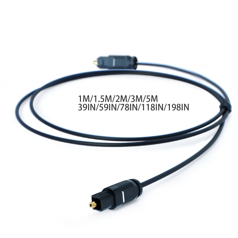 1m 1.5m 2m 3meter 5m Fiber Wire Line Digital Optical Cable SPDIF Square Mouth TOSLINK Connector Cord-6