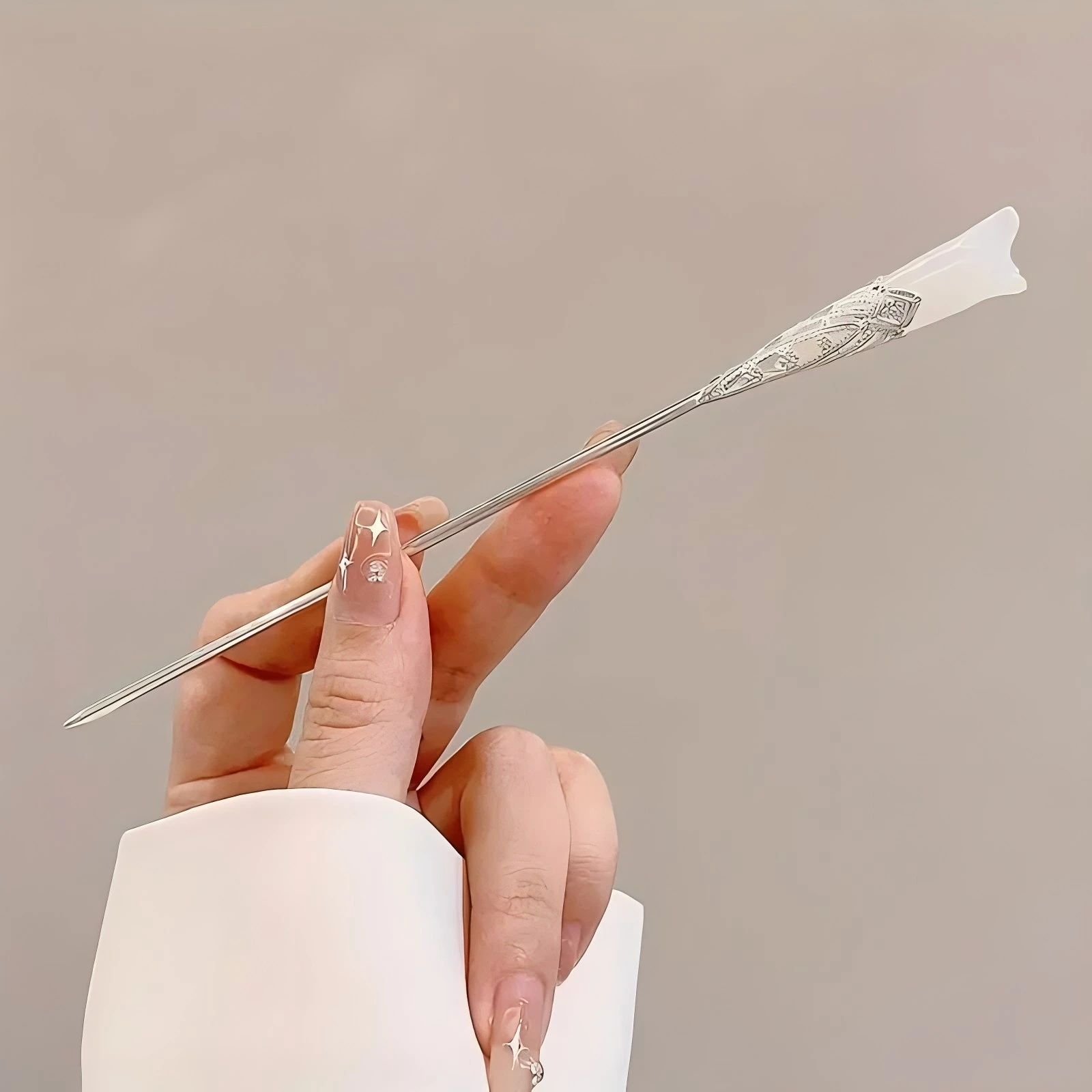Elegant Chinese Style Hair Clip Tassel Hair Stick Traditional Floral Design Hairstyle Accessory Women Jewelry Hairpin Hairneedle-4