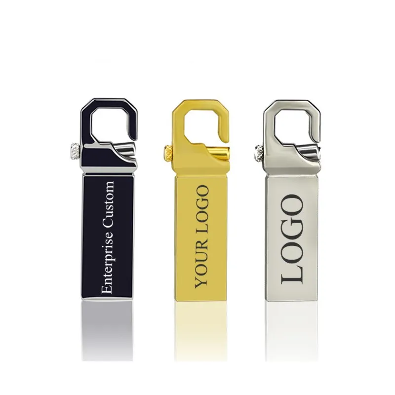 50PCS/lot Free logo Pendrive 128GB USB creative gold key USB 2.0 usb Flash Drive pendrive 4GB 8GB 16GB 32GB 64GB memory stick-4