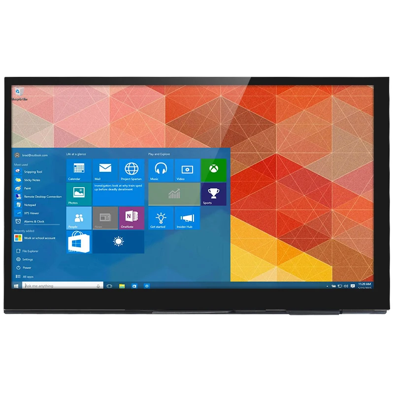 7 Inch Portable Display IPS LCD Capacitive Touch Screen 1024x600 Monitor Optional Speakers for Raspberry Pi 5 4B 3B+ Laptop PC-2