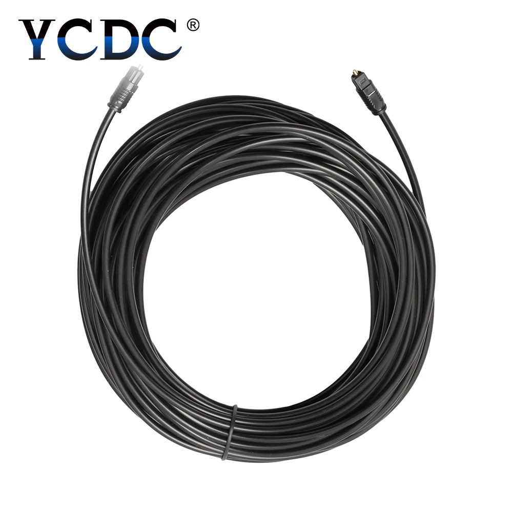 10M 5M 3M 1M 1.5M 2M OD 2.2 New Gold Plated Digital Audio Optical Optic Fiber Cable Toslink SPDIF Cord PVC For DVD VCR CD Player-5
