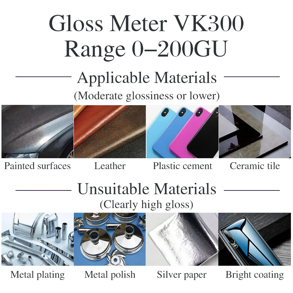 High Precision gloss meter CS-300 SE Measurement Range 0-200GU Angle 60 ° Supports Computer QC Software-5
