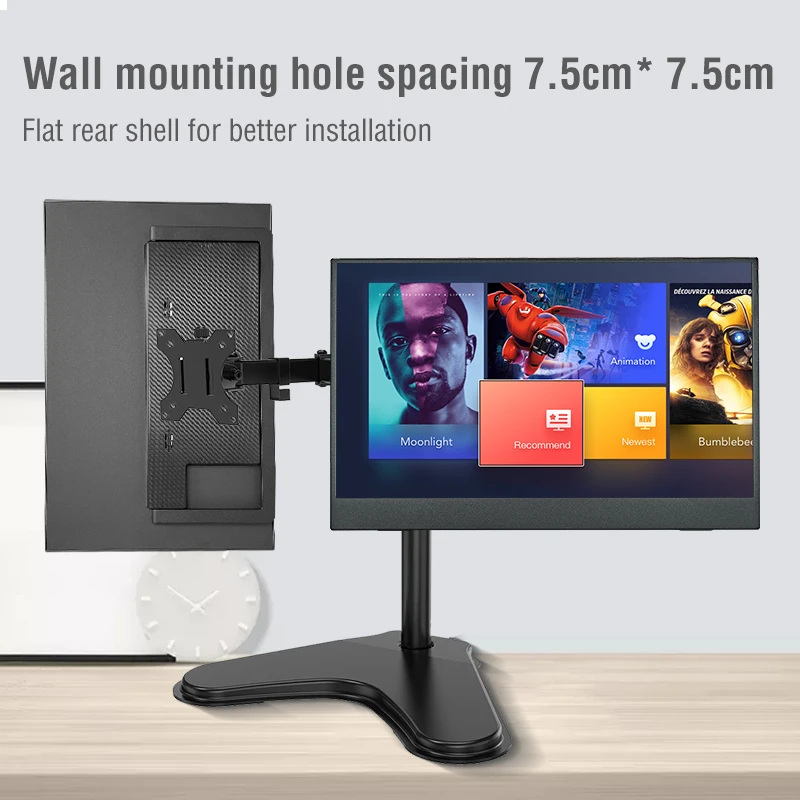 Anmite 16-Inch Portable Touch Monitor 1200P HDR 16:10 Low Blue Light For XBox PS4 / 5 Switch Cell Phone PC Loptop Extension-3