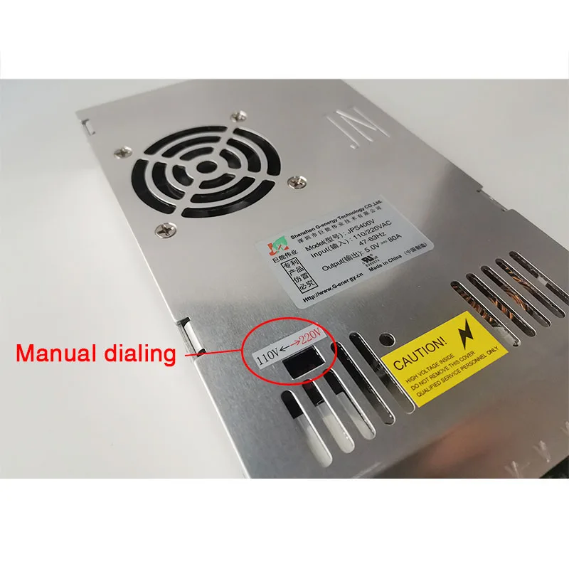 G-energy JPS400V 5V 80A 400W LED Display Switching Power Supply AC110V / AC220V Input Voltage for LED Module / LED display-4