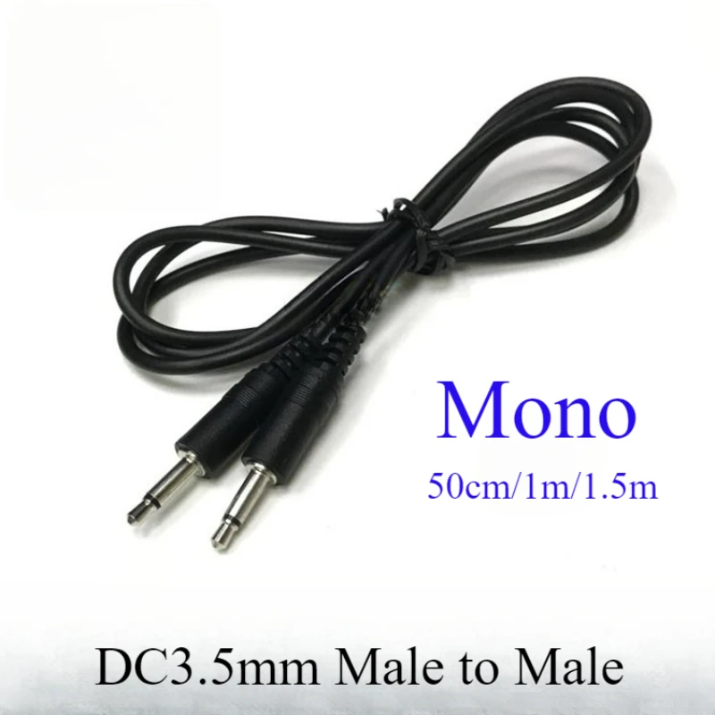 0.5m/1m/1.5m 3.5mm 1/8" TS Male Mini Plug to Male Monaural Mono Audio Cable 12V Trigger IR Infrared Sensor Receiver Extender