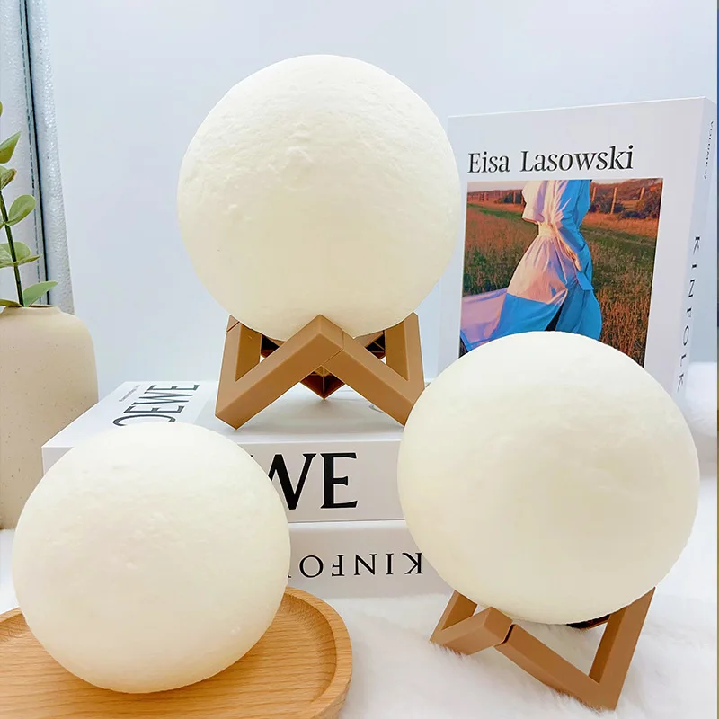 Children's Day Hand-painted Moon Light DIY Painted Materials Package Kindergarten Parent-child Activities Planet Night Light-2