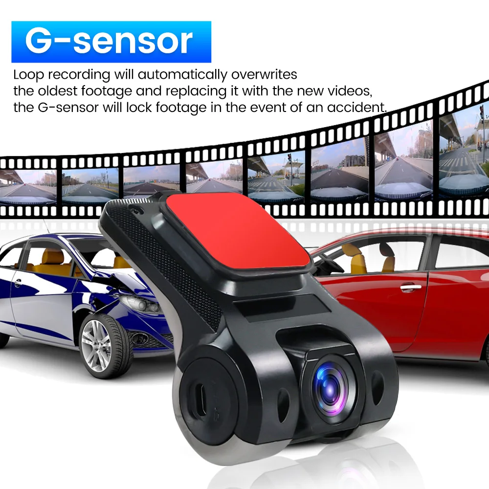 Car Android Navigator USB HD 1080P 170° DVR Driving Recorder Media Comes with ADAS Driving Assistance Function Recorder Night-4