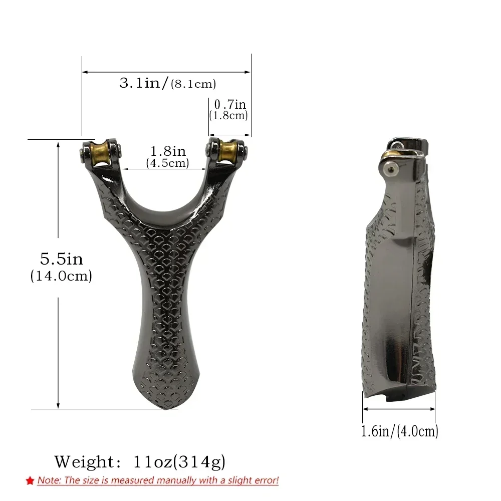 Silver Resin Detachable Pulley Slingshot High Elastic Powerful Sling Portable Hunting Shooting Equipment Slingshot Toy-2