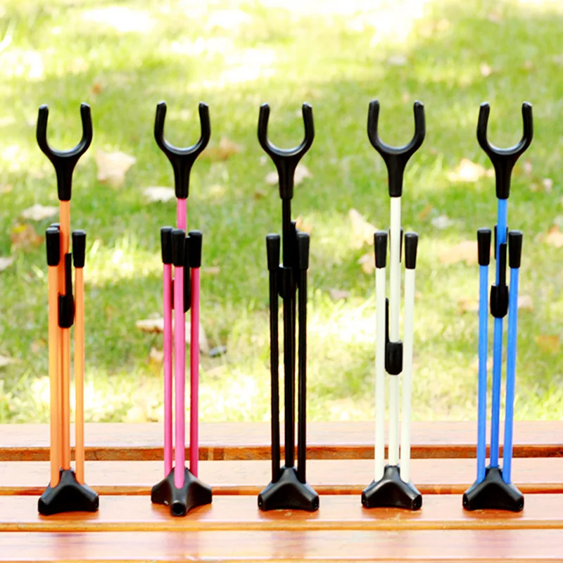 Foldable Aluminum Recurve Bow Stand - Portable Multi - Color Rack Holder for Hunting and Target Practice-3