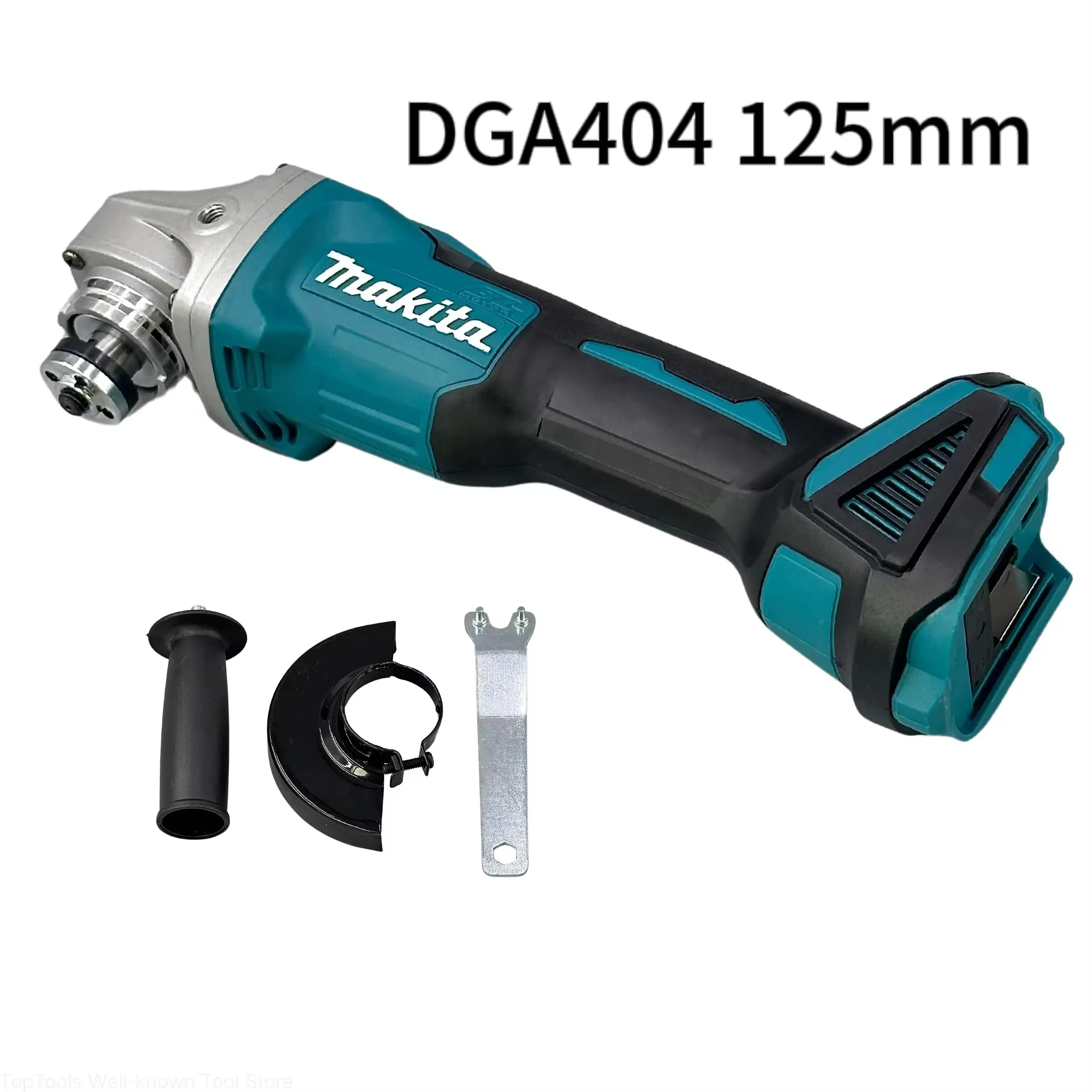 Makita DGA404 125mm/100mm Brushless Lithium Electric Angle Grinder Rechargeable Cutting Machine High Power Polishing Machine 18V-5