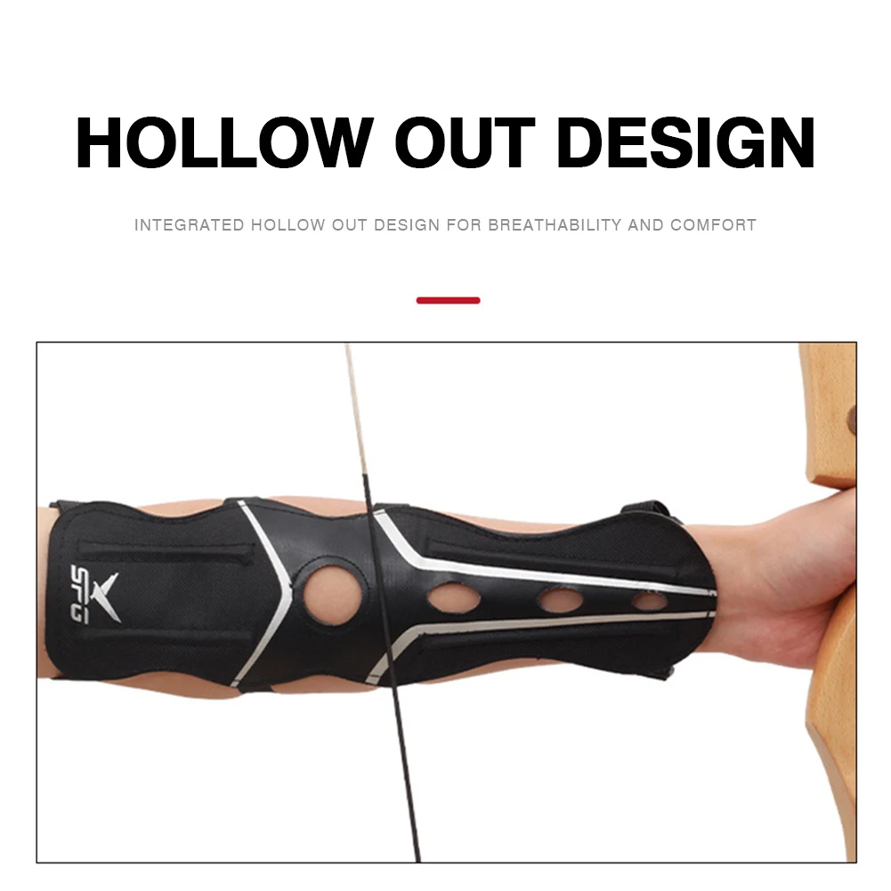 1 piece Archery Equipment Arm Guard Protection Forearm Safe Adjustable Bow Arrow Hunting Shooting Training Accessories Protector-4