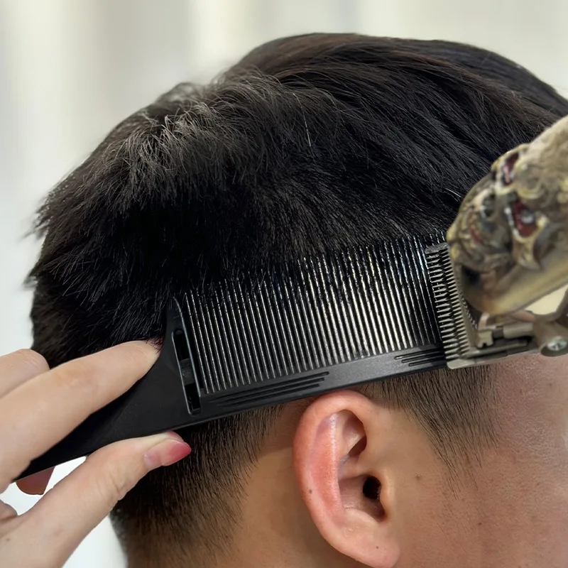 Barber Flat Top Haircut Comb Curved Hair Clipping Cutting Arced Comb Professional Hair Cutting Curved Positioning Comb-3