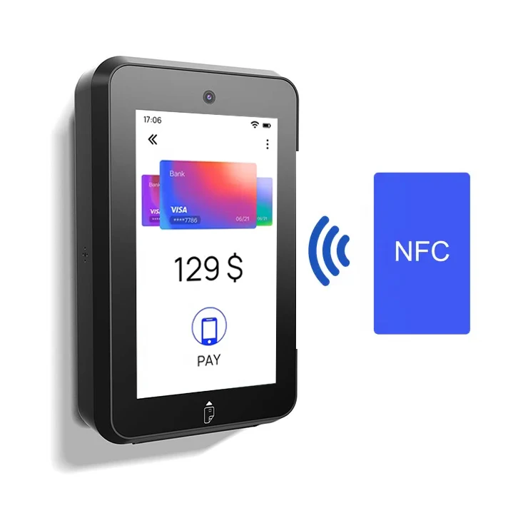 4G QR Code Android Unattended POS Cashless Payment MDB Wall Mounted Self NFC Payment Terminal for Vending Machine CM30-5