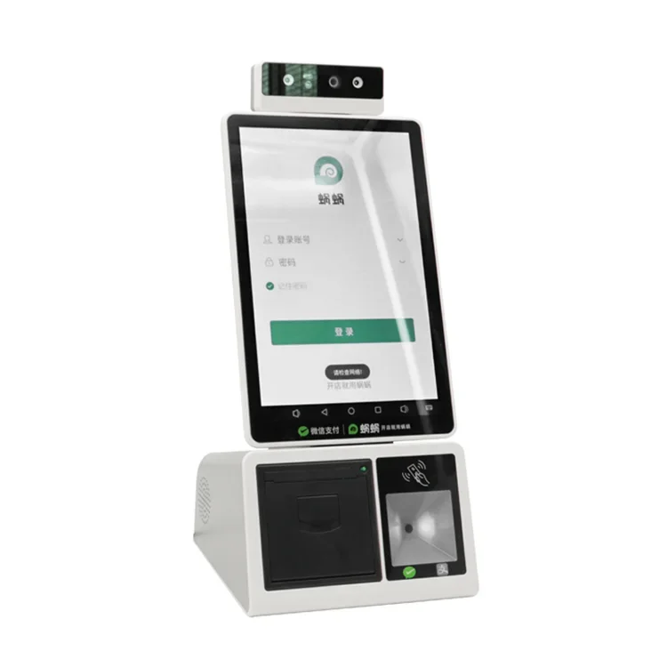 Hot CE Certified Desktop 10.1inch All in One Payment Kiosk Self Order Touch Kiosk Restaurant Kiosk Self Service Payment Machine-5