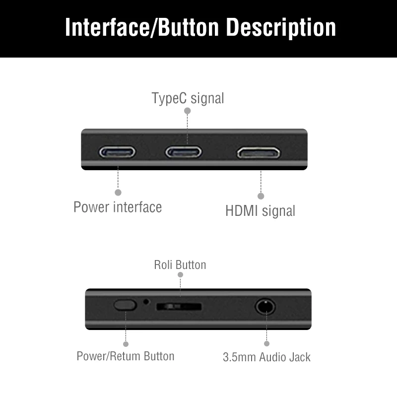 Anmite 16-Inch Portable Touch Monitor 1200P HDR 16:10 Low Blue Light For XBox PS4 / 5 Switch Cell Phone PC Loptop Extension-5