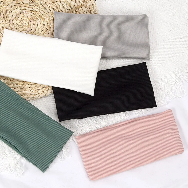 Elastic Solid Color Hair Bands for Women and Men Hairband Running Fitness Sports Yoga Headbands Girls Head Band Accessories-3