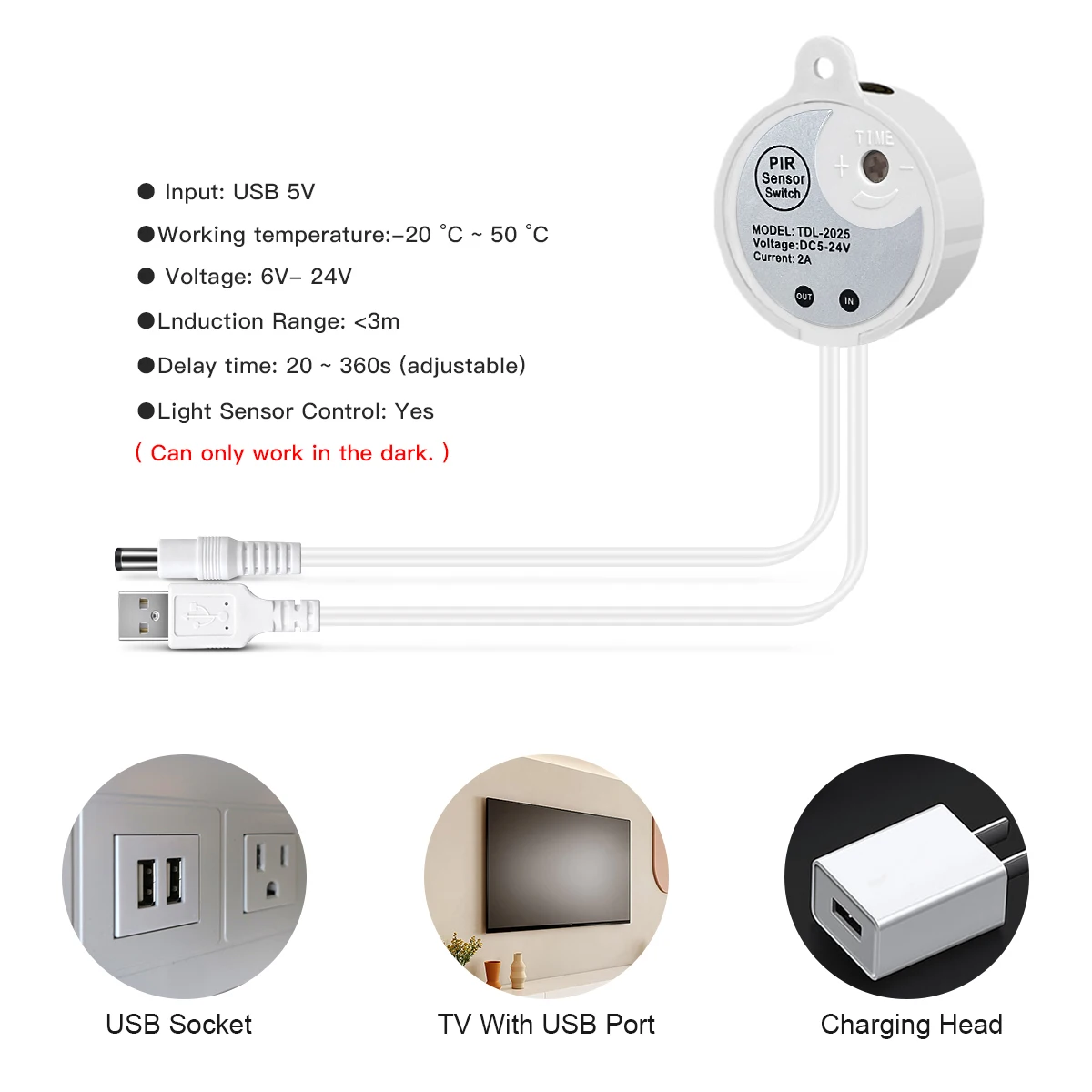 Smart PIR Motion Sensor Super Bright COB LED Strip Neon Light Auto ON/OFF 320leds/m Waterproof for Kitchen,Stair,Wardrobe Decor-5