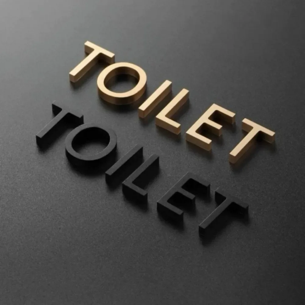 RoyalCraft High-End Washroom Sign | Luxury Metal Signage with Distinctive Door Logos-5