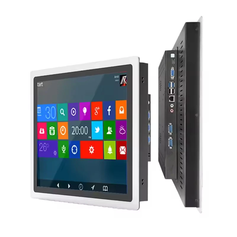 All In One Touch Industrial PC Celeron J1900 Multi Touch Screen Ethernet Lan 4xUSB VESA Mount Embedded Industrial Panel PC-3