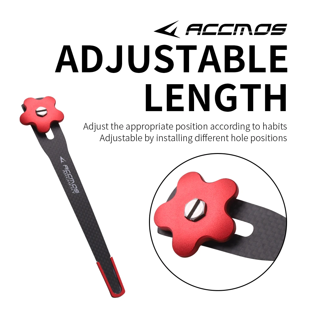 Accmos Archery  Adjustable Bow Clicker Carbon Fiber For Recurve Bow and Arrow Clicker Accessories-4
