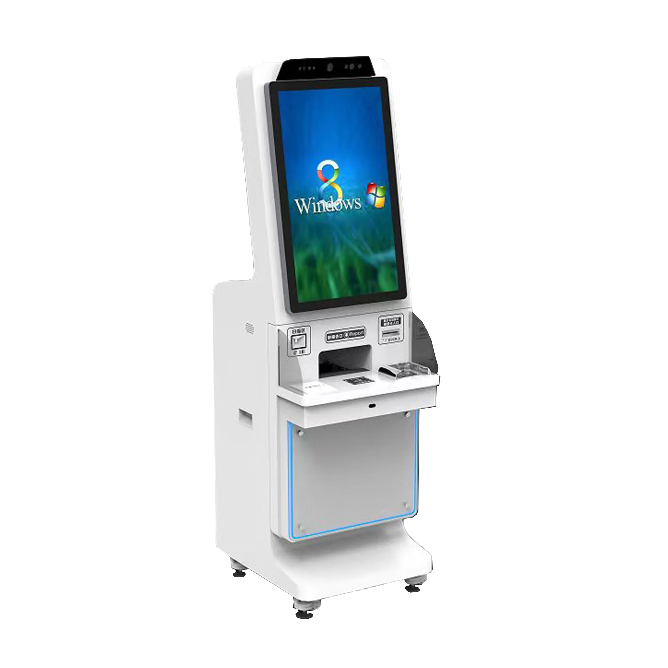 Floor Standing Touch Screen Hotel Self-service Cash Check-in Terminal Kiosk