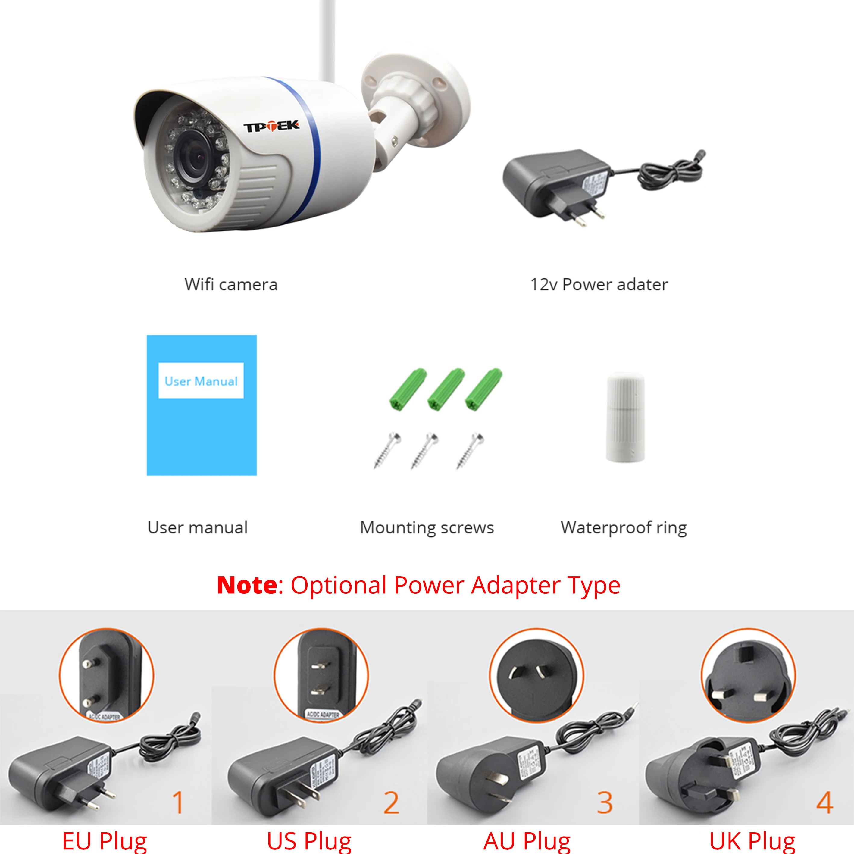 4MP 1080P IP Camera Outdoor WiFi Home Security Camera Wireless Surveillance Wi Fi Bullet Waterproof IP Video HD Camara CamHi Cam-6