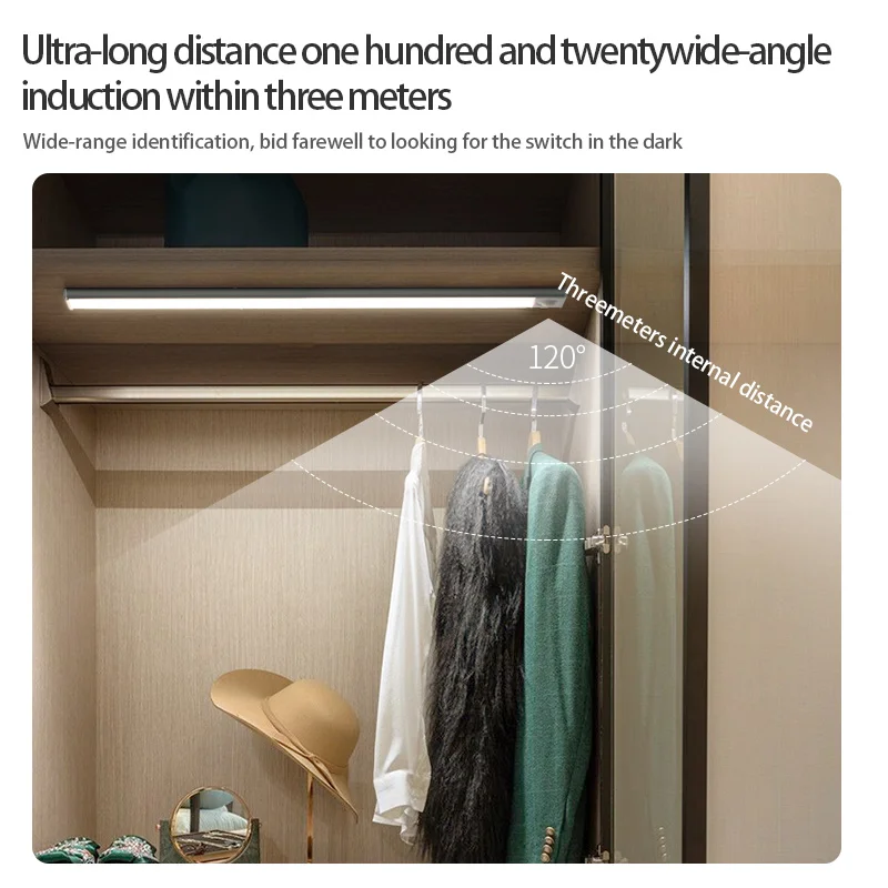 Night Light Led Light Under Cabinet Light Motion Sensor night light Closet Light Cabinet Kitchen Lighting Magnetic night light-4